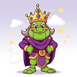 A cartoon-style illustration of King Wart, also known as Mamu, from the classic video game series