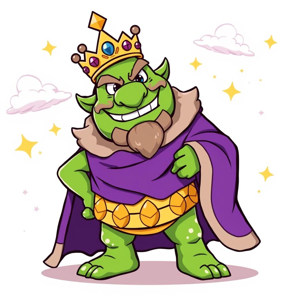 A cartoon-style illustration of King Wart, also known as Mamu, from the classic video game series