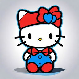 A high-resolution digital art image featuring Hello Kitty, the beloved character from the popular franchise