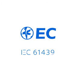 A simple and elegant logo design titled 'IEC 61439', representing a standard