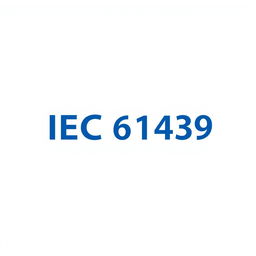 A simple and elegant logo design titled 'IEC 61439', representing a standard