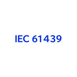 A simple and elegant logo design titled 'IEC 61439', representing a standard