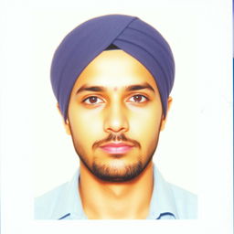 A recent passport-sized photo featuring a clear and well-lit portrait of an individual