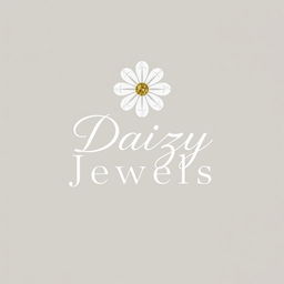 Design a minimalist logo for 'Daizy Jewels', a handmade bead jewelry brand