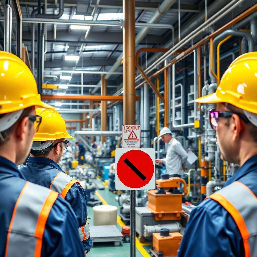 A chemical manufacturing facility showing a professional and safe industrial environment