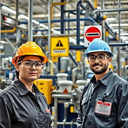 A chemical manufacturing facility showing a professional and safe industrial environment
