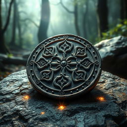 A beautifully crafted absorption rune, showcasing intricate patterns and curves that symbolize the concept of absorption and power