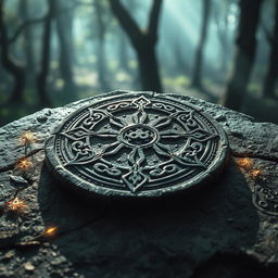 A beautifully crafted absorption rune, showcasing intricate patterns and curves that symbolize the concept of absorption and power