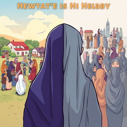 A thought-provoking illustration showcasing the positive impact of hijab in society