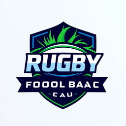 A creative interpretation of a Rugby Football League logo featuring a stylized rugby ball at the center, surrounded by dynamic lines to convey motion and energy