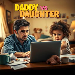 A movie poster titled 'Daddy vs Daughter'