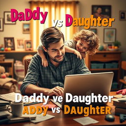 A movie poster titled 'Daddy vs Daughter'