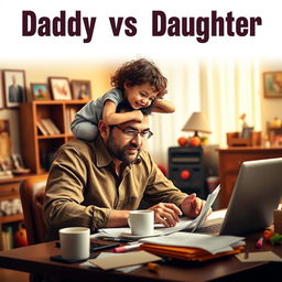 A movie poster titled 'Daddy vs Daughter'