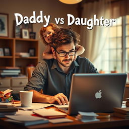 A movie poster titled 'Daddy vs Daughter'