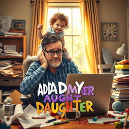 A humorous and heartwarming movie poster for 'Daddy vs Daughter