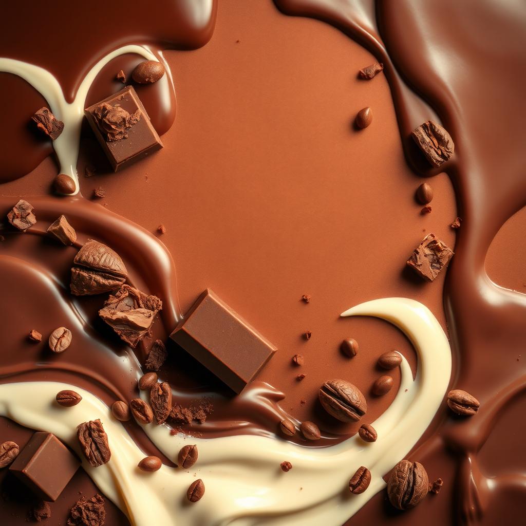 A visually rich Instagram background themed around chocolate