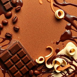 An enticing background for an Instagram post themed around chocolate