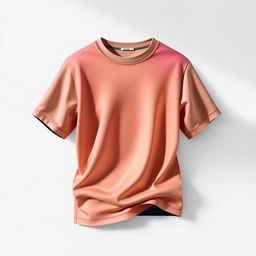 A sleek and stylish product design shaped like a tee, featuring a clean, minimalist aesthetic
