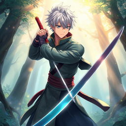 A stunning anime-themed illustration of Tokito Muichiro, capturing his essence as a skilled swordsman from the Demon Slayer series