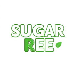 A captivating product title for 'SUGAR FREE' that visually stands out
