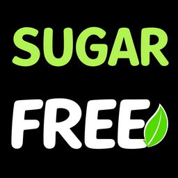 A captivating product title for 'SUGAR FREE' that visually stands out