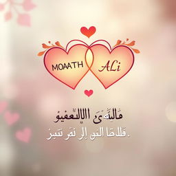 A beautiful design featuring two interconnected hearts symbolizing friendship and brotherhood
