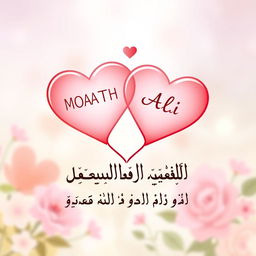 A beautiful design featuring two interconnected hearts symbolizing friendship and brotherhood