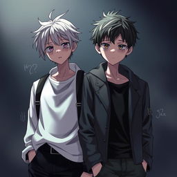 A boy and a girl whose souls and bodies have been swapped, embodying the essence of soul transmutation