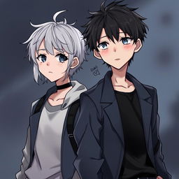 A boy and a girl whose souls and bodies have been swapped, embodying the essence of soul transmutation