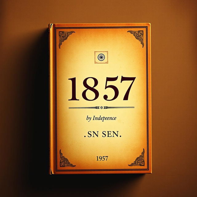 A visually striking book cover titled '1857', authored by SN SEN, published in the year 1957