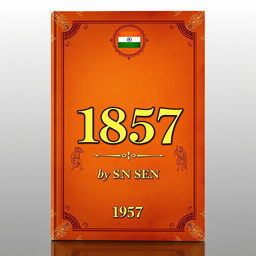 A visually striking book cover titled '1857', authored by SN SEN, published in the year 1957