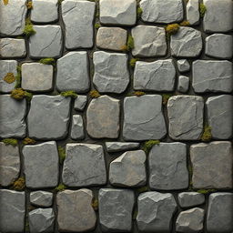 A highly detailed 2D graphic texture depicting a beautifully designed stone floor