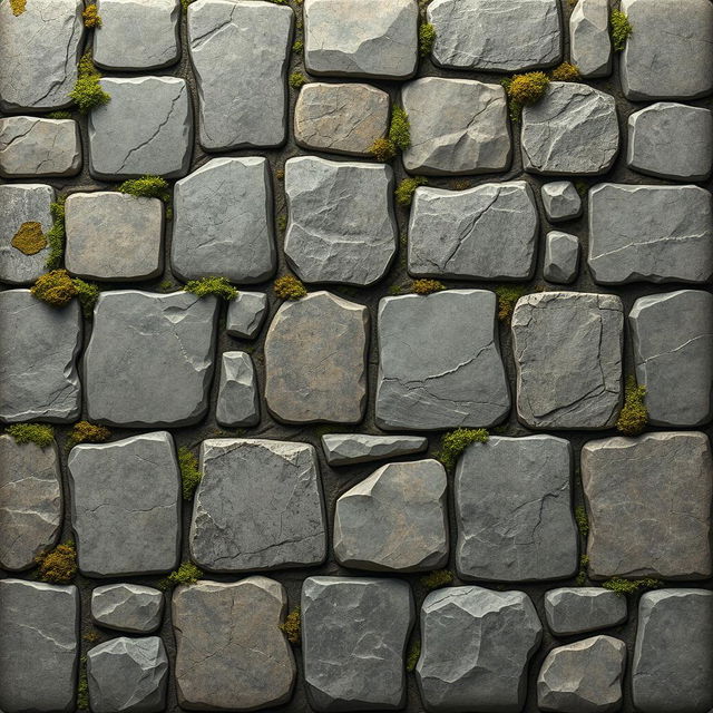 A highly detailed 2D graphic texture depicting a beautifully designed stone floor