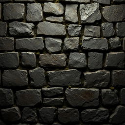 A detailed texture of dungeon stone bricks, designed in a 64x64 pixel format