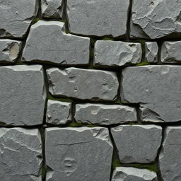 A highly detailed, realistic texture of dungeon stone bricks, showcasing a 64x64 pixel resolution