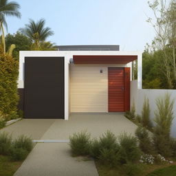 Compact residential house with dedicated car parking on a 50 square yard plot