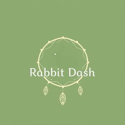 A minimalist logo design for a brand named 'Rabbit Dash'