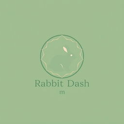 A minimalist logo design for a brand named 'Rabbit Dash'