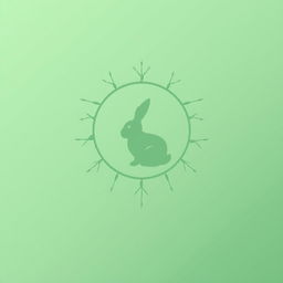 A minimalist logo design for a brand named 'Rabbit Dash'