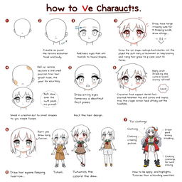 A comprehensive step-by-step tutorial on how to draw anime characters, broken down into easily digestible sections