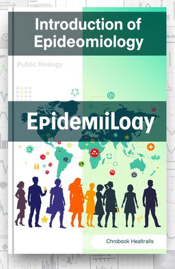 A creative book cover design for an introduction to epidemiology