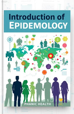A creative book cover design for an introduction to epidemiology