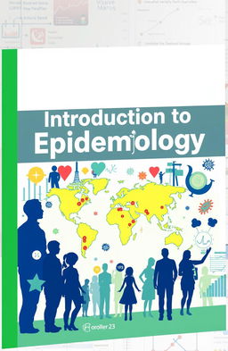 A creative book cover design for an introduction to epidemiology