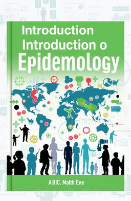 A creative book cover design for an introduction to epidemiology