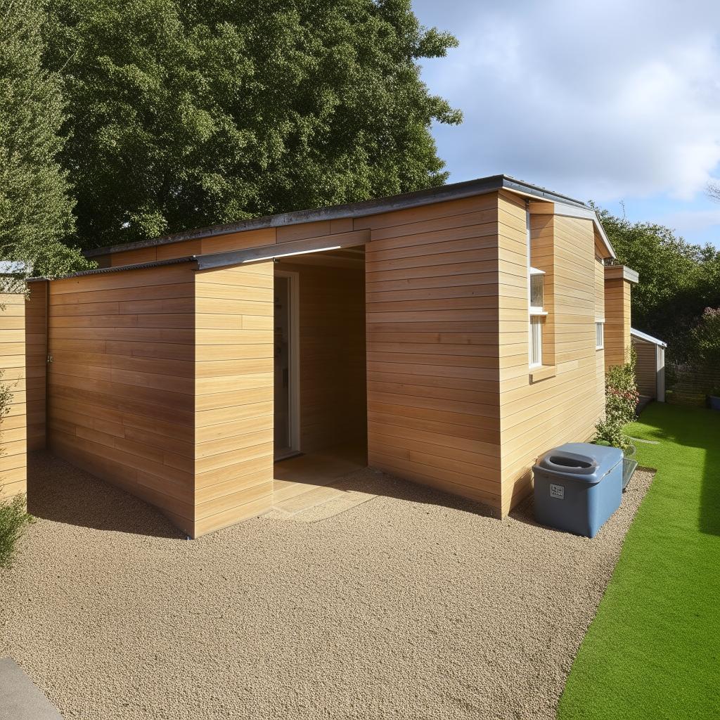 A home built on a 50-yard plot, complete with car parking