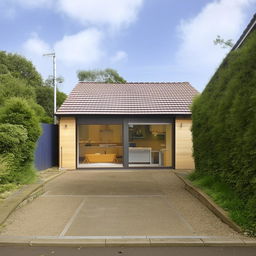 A home built on a 50-yard plot, complete with car parking