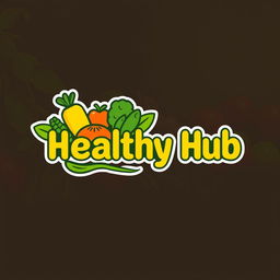 A vibrant and inviting profile picture for a healthy lifestyle brand named 'Healthy Hub'
