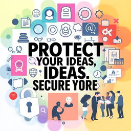 A visually engaging poster designed to raise awareness about preventing intellectual property theft