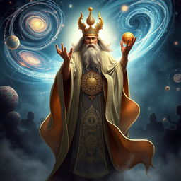 An artistic interpretation of Zorvan, the ancient Persian god of time and space