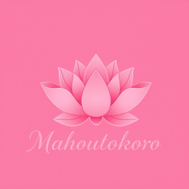 A logo design featuring a beautifully detailed lotus flower, with elegant and flowing lines